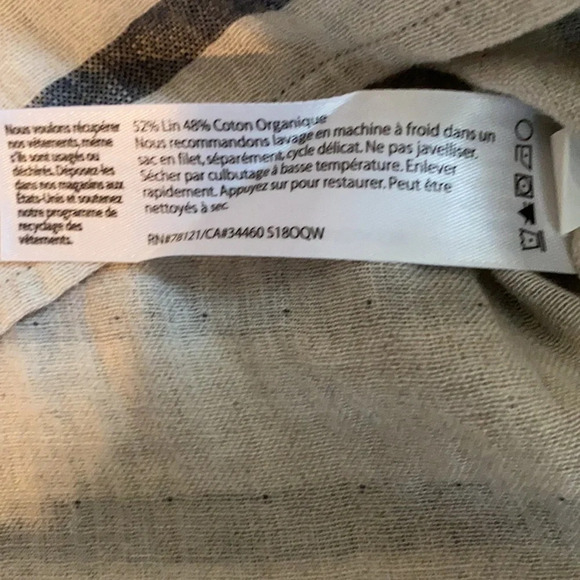 •Eileen Fisher•Linen/cotton Boatneck Top, Like New - Picture 6 of 6